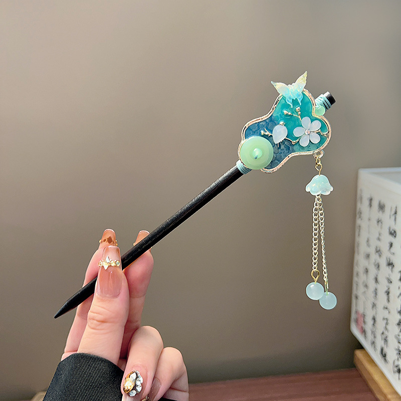 Classic Tassel Hair Stick Blac - Jewelry Making Adults review and price