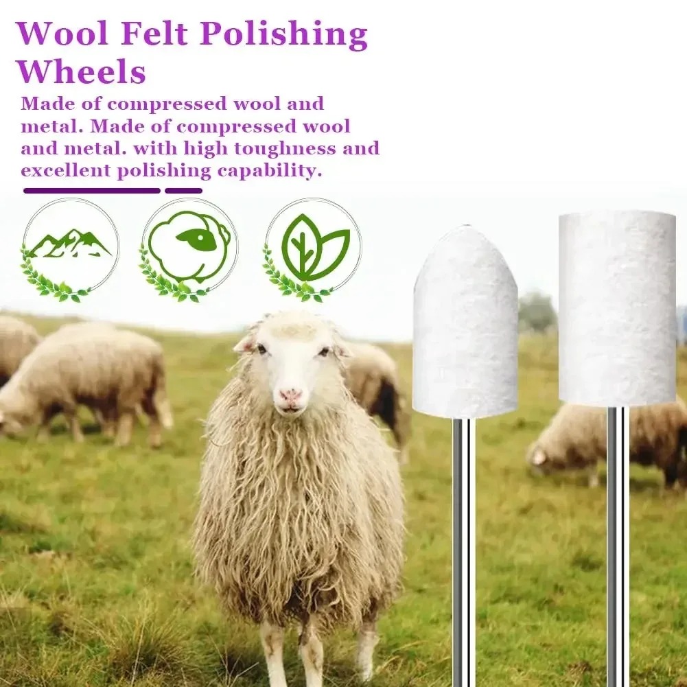 80PCS Wool Felt Buffing Wheel  - Jewelry Making Equipment review and price